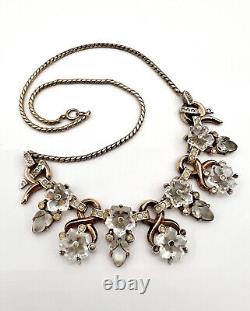 RARE Trifari Alfred Philippe Dewdrops Moonstone Fruit Salads & Flowers Necklace