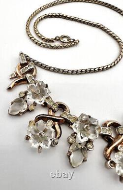 RARE Trifari Alfred Philippe Dewdrops Moonstone Fruit Salads & Flowers Necklace