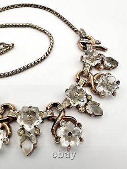 RARE Trifari Alfred Philippe Dewdrops Moonstone Fruit Salads & Flowers Necklace