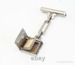 RARE Trifari Alfred Philippe Photo Album Fob Pin Locket Sterling Silver Brooch
