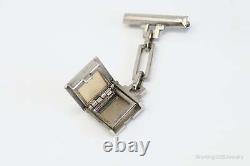 RARE Trifari Alfred Philippe Photo Album Fob Pin Locket Sterling Silver Brooch