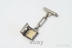 RARE Trifari Alfred Philippe Photo Album Fob Pin Locket Sterling Silver Brooch