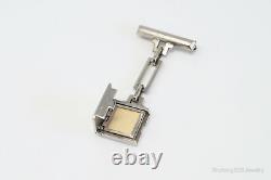 RARE Trifari Alfred Philippe Photo Album Fob Pin Locket Sterling Silver Brooch