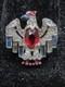 RARE Trifari Alfred Philippe Vintage Patriotic Eagle Rhinestone Small Mini Pin