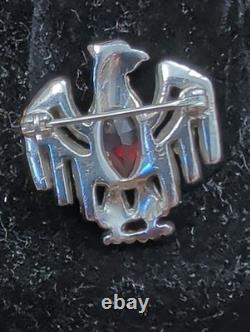 RARE Trifari Alfred Philippe Vintage Patriotic Eagle Rhinestone Small Mini Pin