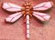 RARE Trifari Crown Dragonfly Brooch Alfred Philippe White Enamel Gold Plate 1960