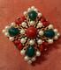 RARE VINTAGE CROWN TRIFARI KASHMIR COLLECTION BROOCH CIRCA 1960s