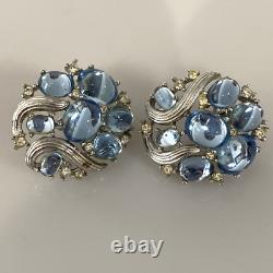 RARE VTG Crown Trifari Alfred Philippe Reflections Jewels Of Fantasy Earrings