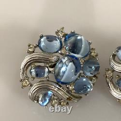 RARE VTG Crown Trifari Alfred Philippe Reflections Jewels Of Fantasy Earrings