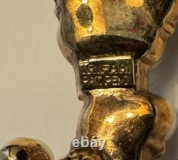 RARE Vintage Alfred Philippe Trifari Faux Pearl Rhinestone Poodle Pat Pend Pin