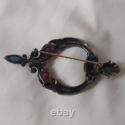 RARE Vintage TRIFARI Moghul Jewels of Tanjore Brooch 1945 by Alfred PHILIPPE