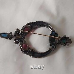 RARE Vintage TRIFARI Moghul Jewels of Tanjore Brooch 1945 by Alfred PHILIPPE