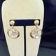 Rare 1940 Crown Trifari Alfred Philippe Trifanium Rhinestone Pear Drop Earrings