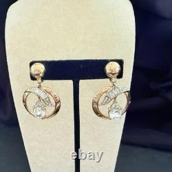 Rare 1940 Crown Trifari Alfred Philippe Trifanium Rhinestone Pear Drop Earrings