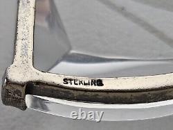 Rare 1940's Crown Trifari Alfred Philippe Sterling Jelly Belly Sailboat Brooch