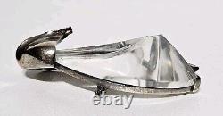 Rare 1940's Crown Trifari Alfred Philippe Sterling Jelly Belly Sailboat Brooch