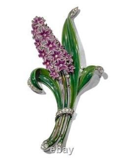 Rare 1940s Crown Trifari Alfred Philippe Double-Prong Fur Clip Brooch Pat 125820