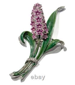 Rare 1940s Crown Trifari Alfred Philippe Double-Prong Fur Clip Brooch Pat 125820