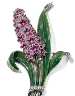 Rare 1940s Crown Trifari Alfred Philippe Double-Prong Fur Clip Brooch Pat 125820