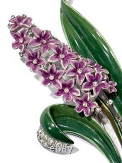 Rare 1940s Crown Trifari Alfred Philippe Double-Prong Fur Clip Brooch Pat 125820