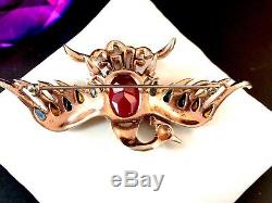 Rare 1942 Crown Trifari Alfred Philippe Gold-plated Sterling Firebird Brooch