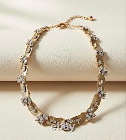 Rare 1950's Crown Trifari'versailles' Marquise Crystal Rhinestone Link Necklace