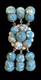 Rare 1950s Vtg Trifari Bracelet-Faux Persian Turquoise 3-Strand-Alfred Philippe