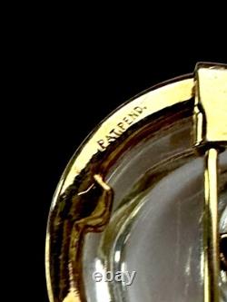 Rare'49 Crown Trifari Vermeil Sterling Jelly Belly'fairyland' Dress Clip Book