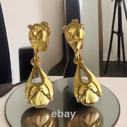 Rare Alfred Philippe Crown TRIFARI Earrings Mid century clip on