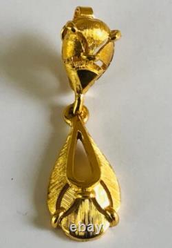 Rare Alfred Philippe Crown TRIFARI Earrings Mid century clip on