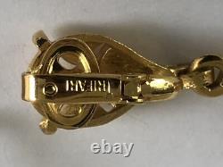 Rare Alfred Philippe Crown TRIFARI Earrings Mid century clip on
