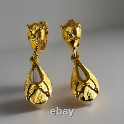 Rare Alfred Philippe Crown TRIFARI Earrings Mid century clip on