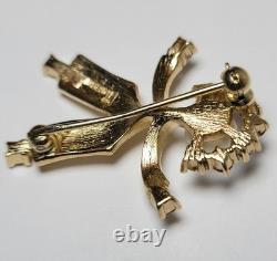 Rare Alfred Philippe Crown Trifari Hans Dutch Boy Figural Pin Sapphire Pearl VTG