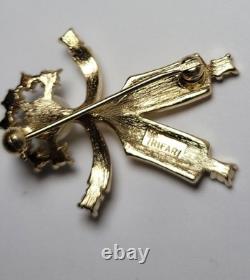 Rare Alfred Philippe Crown Trifari Hans Dutch Boy Figural Pin Sapphire Pearl VTG