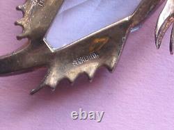 Rare And Charming TRIFARI Vintage Sterling Fish Pin Alfred Philippe Design