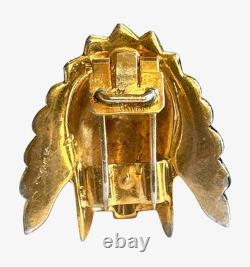Rare Sensational 1939 Crown Trifari Alfred Philippe Indian Chief Pin Clip Book
