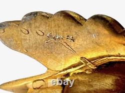 Rare Sensational 1939 Crown Trifari Alfred Philippe Indian Chief Pin Clip Book