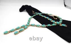 Rare TRIFARI A. Philippe Turquoise Fruit Salad & Enamel Necklace & Bracelet Set