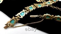 Rare TRIFARI A. Philippe Turquoise Fruit Salad & Enamel Necklace & Bracelet Set