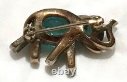 Rare TRIFARI Green Elephant Brooch by Alfred Philippe 1949 Design