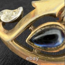 Rare TRIFARI? Jewels of India MOGHUL? PAT PEND Alfred Philippe CLIP EARRINGS