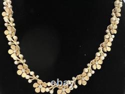 Rare Trifari Alfred Philippe EVE Parure WithRhinestone & Faux Pearls GP Nice Set