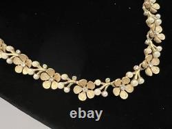 Rare Trifari Alfred Philippe EVE Parure WithRhinestone & Faux Pearls GP Nice Set
