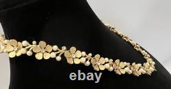 Rare Trifari Alfred Philippe EVE Parure WithRhinestone & Faux Pearls GP Nice Set