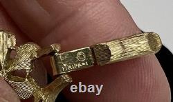 Rare Trifari Alfred Philippe EVE Parure WithRhinestone & Faux Pearls GP Nice Set