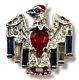 Rare Trifari Alfred Philippe Eagle Pin Brooch WWII Patriotic American Vintage