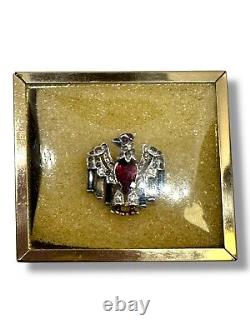 Rare Trifari Alfred Philippe Eagle Pin Brooch WWII Patriotic American Vintage