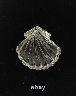 Rare Trifari Alfred Philippe Jelly Belly Clip Moonshell