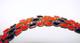 Rare Trifari Modern Mosaic Alfred Philippe Black Red Orange MCM Bracelet Glass