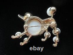 Rare Unusual Vintage Alfred Philippe Trifari Poodle Brooch Pin